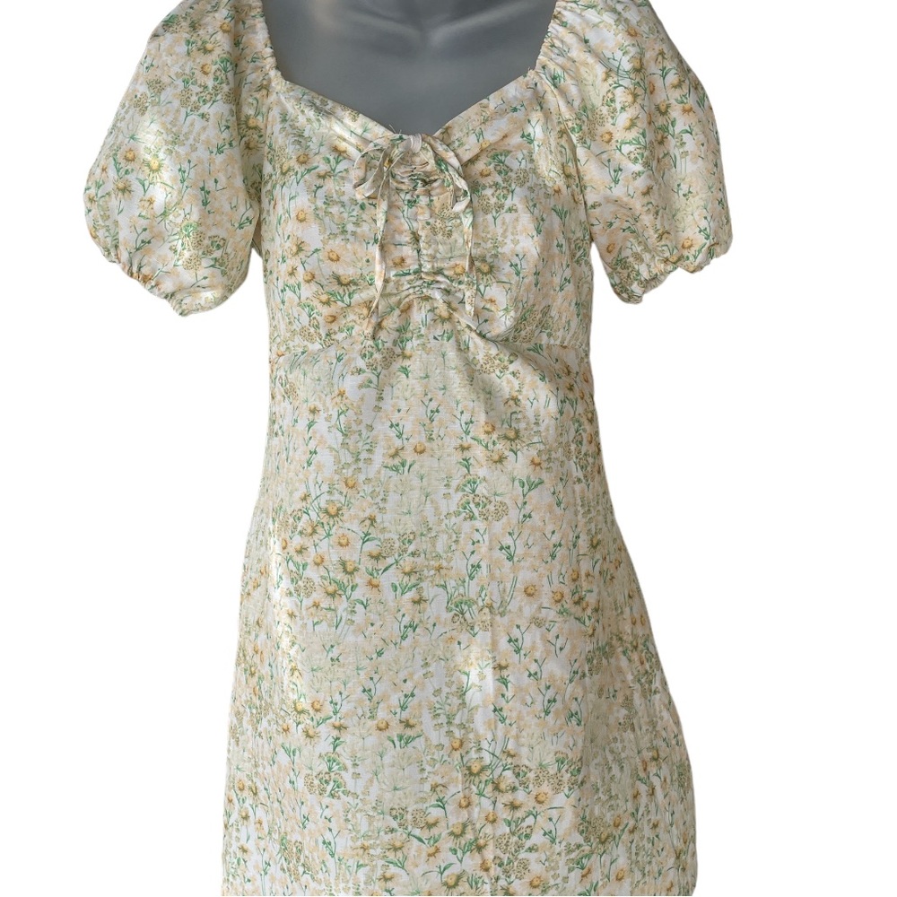 SHEIN floral print light weight small Mini dress vintage charm